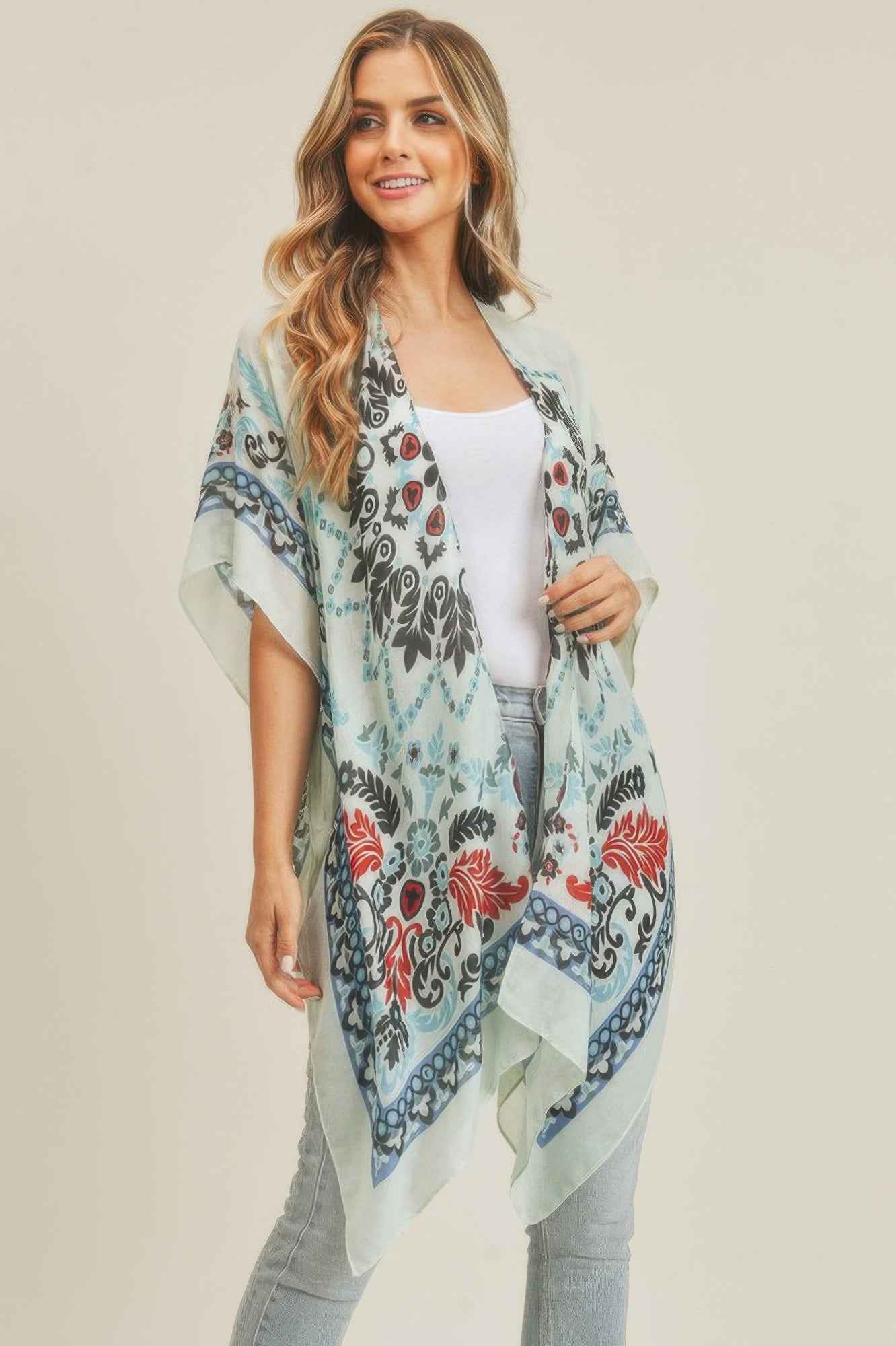 Bohemian Print Kimono