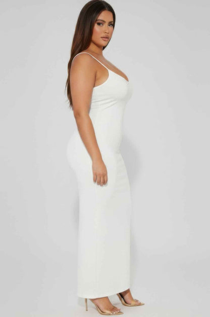 Plus Ribbed Mermaid Hem Cami Dress