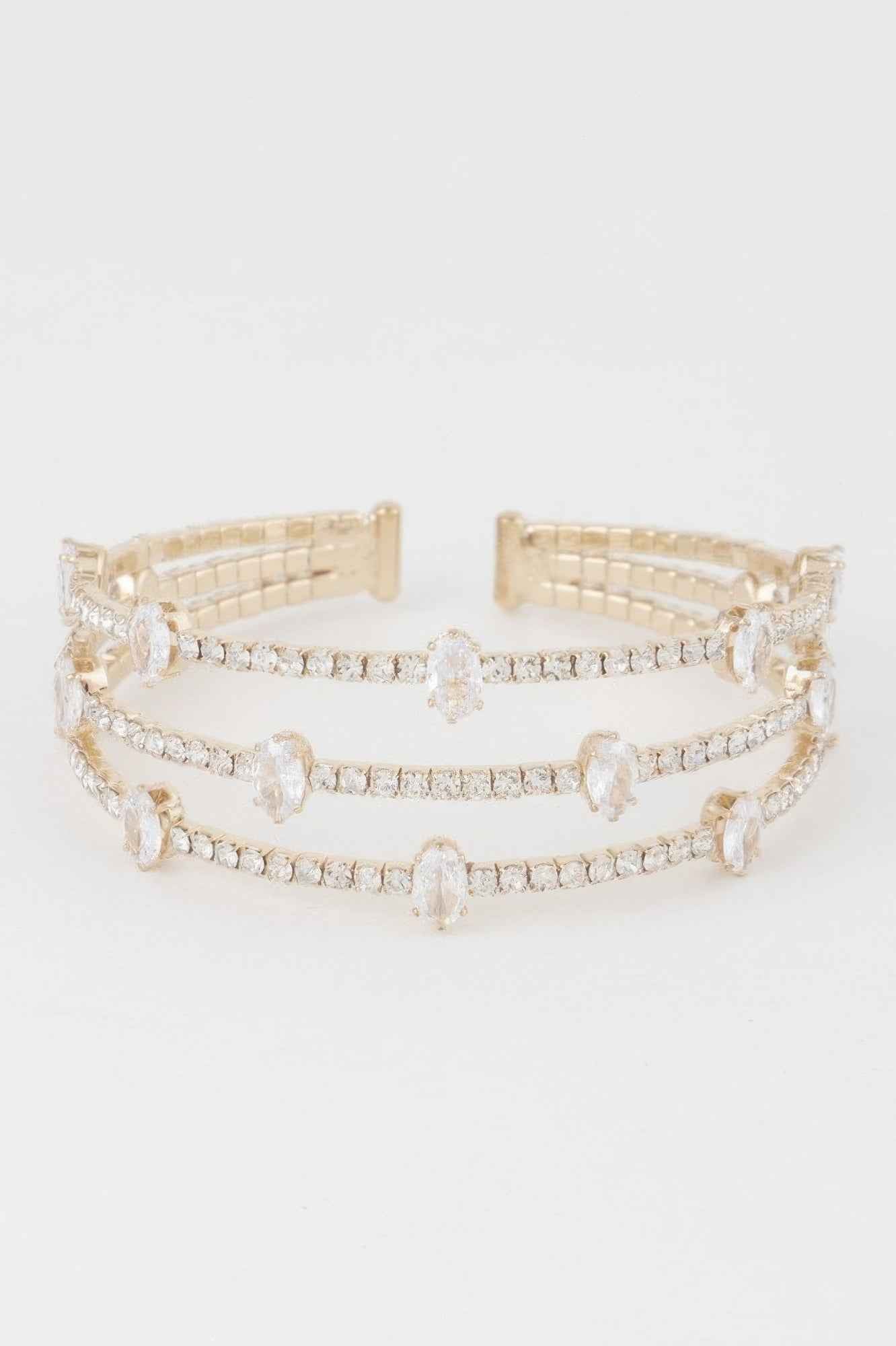 Cubic Rhinestone Bracelets