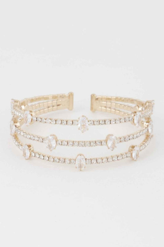 Cubic Rhinestone Bracelets