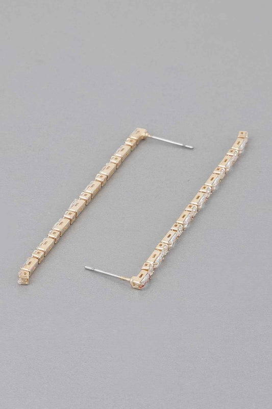 Rhinestone Pearl Drop Earrings