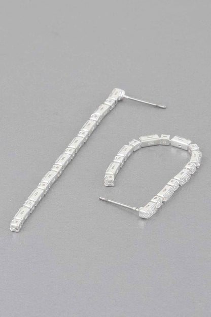 Rhinestone Pearl Drop Earrings