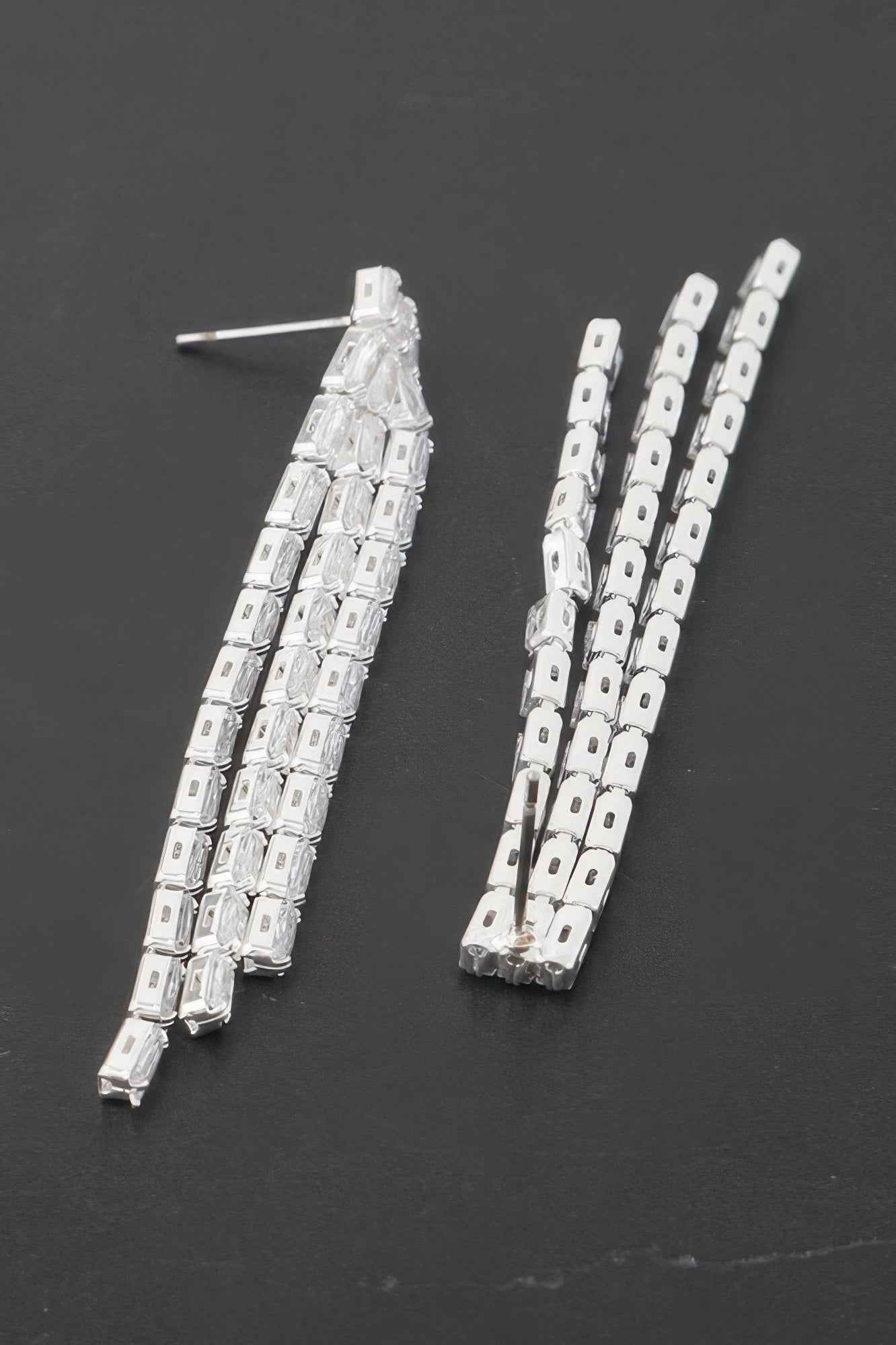 Rhinestone Tassle Earrings