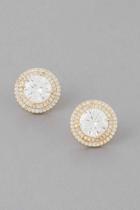 Crystal Rhinestone Stud Earrings