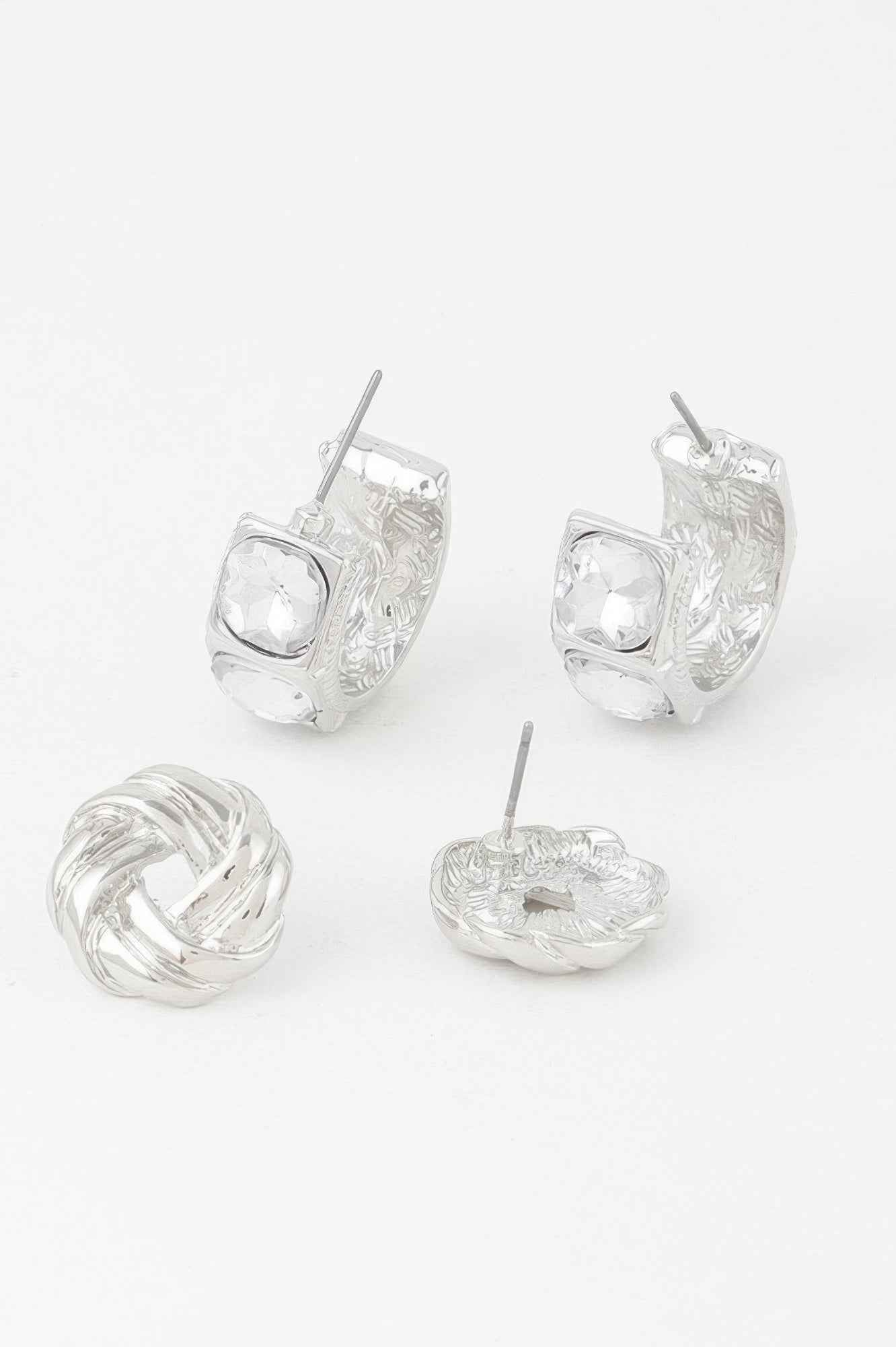 Embellished Zircon Earrings Set