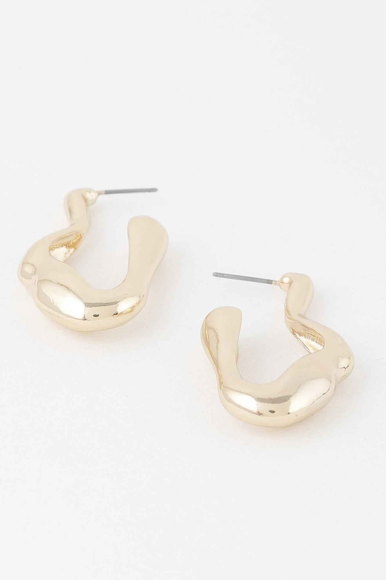 Molten Hoop Earrings
