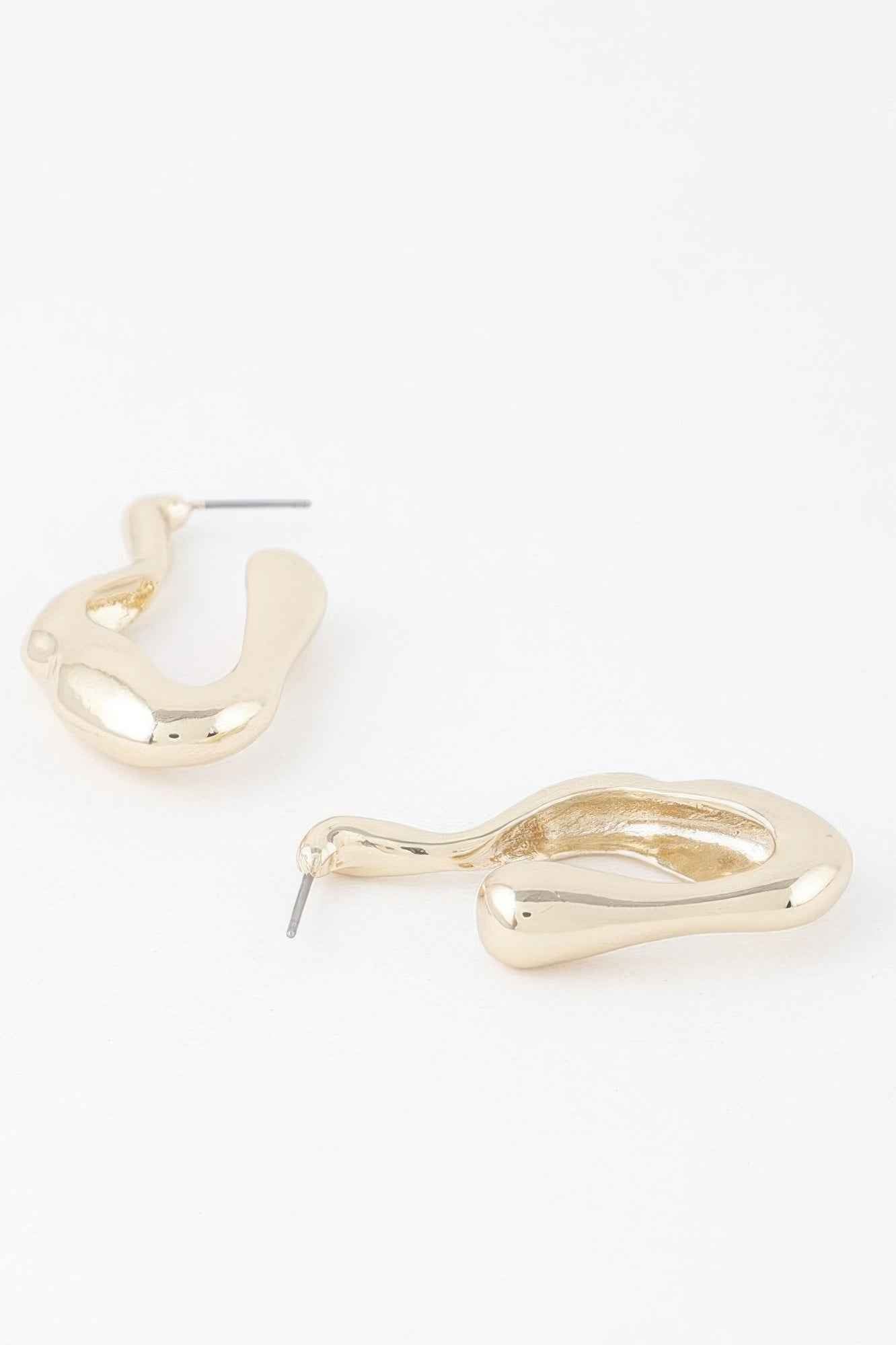 Molten Hoop Earrings