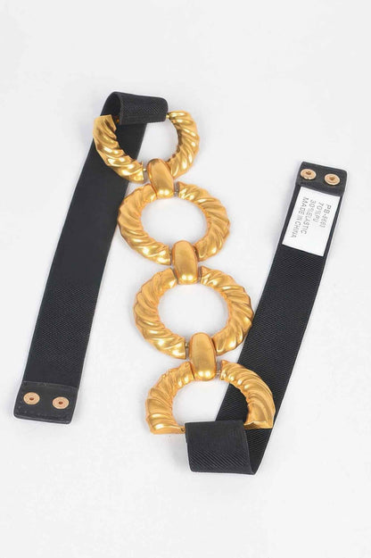 Multi Metal Buckle Elastic Belt