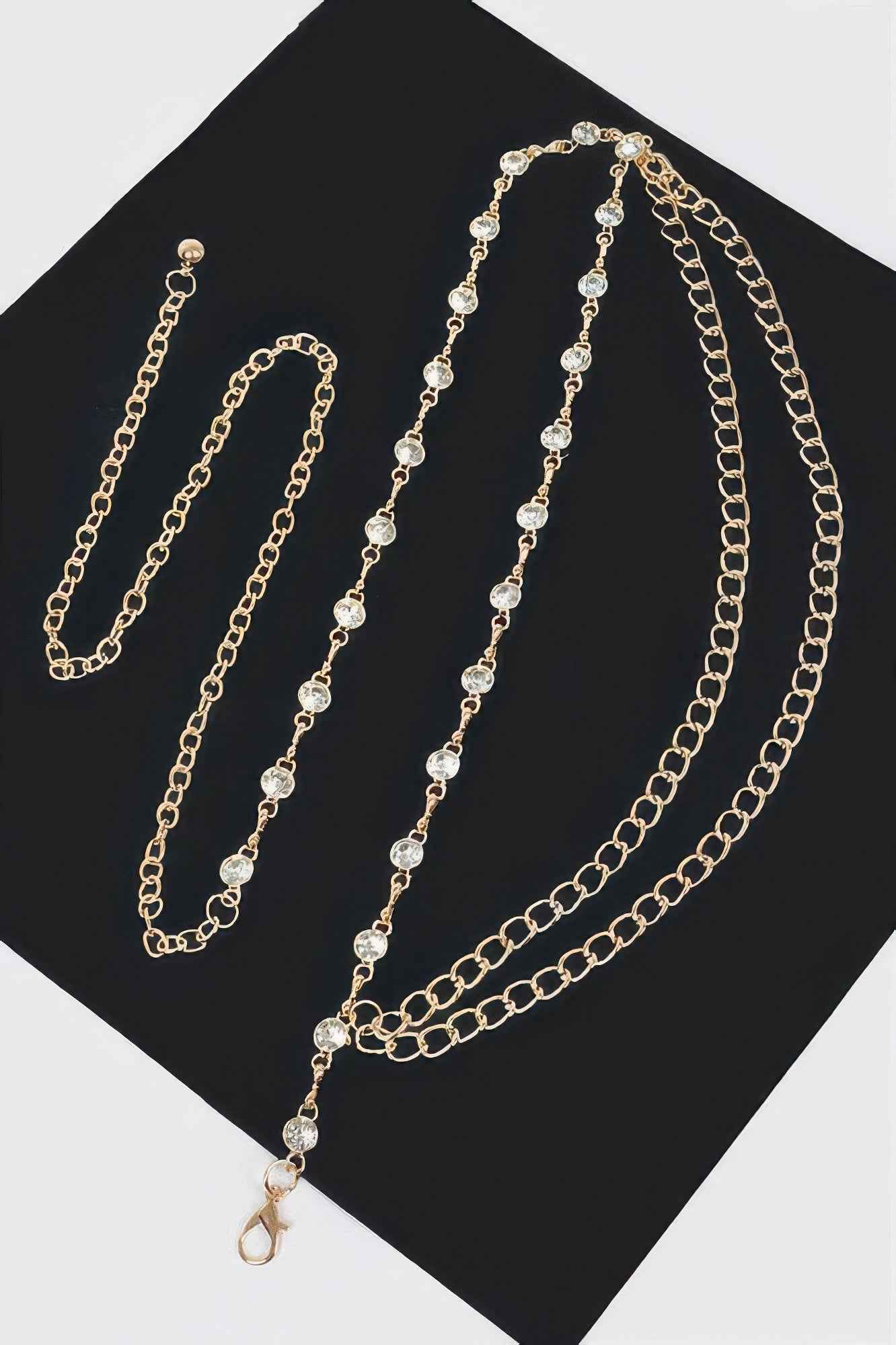 Stone Chain Layered Belt