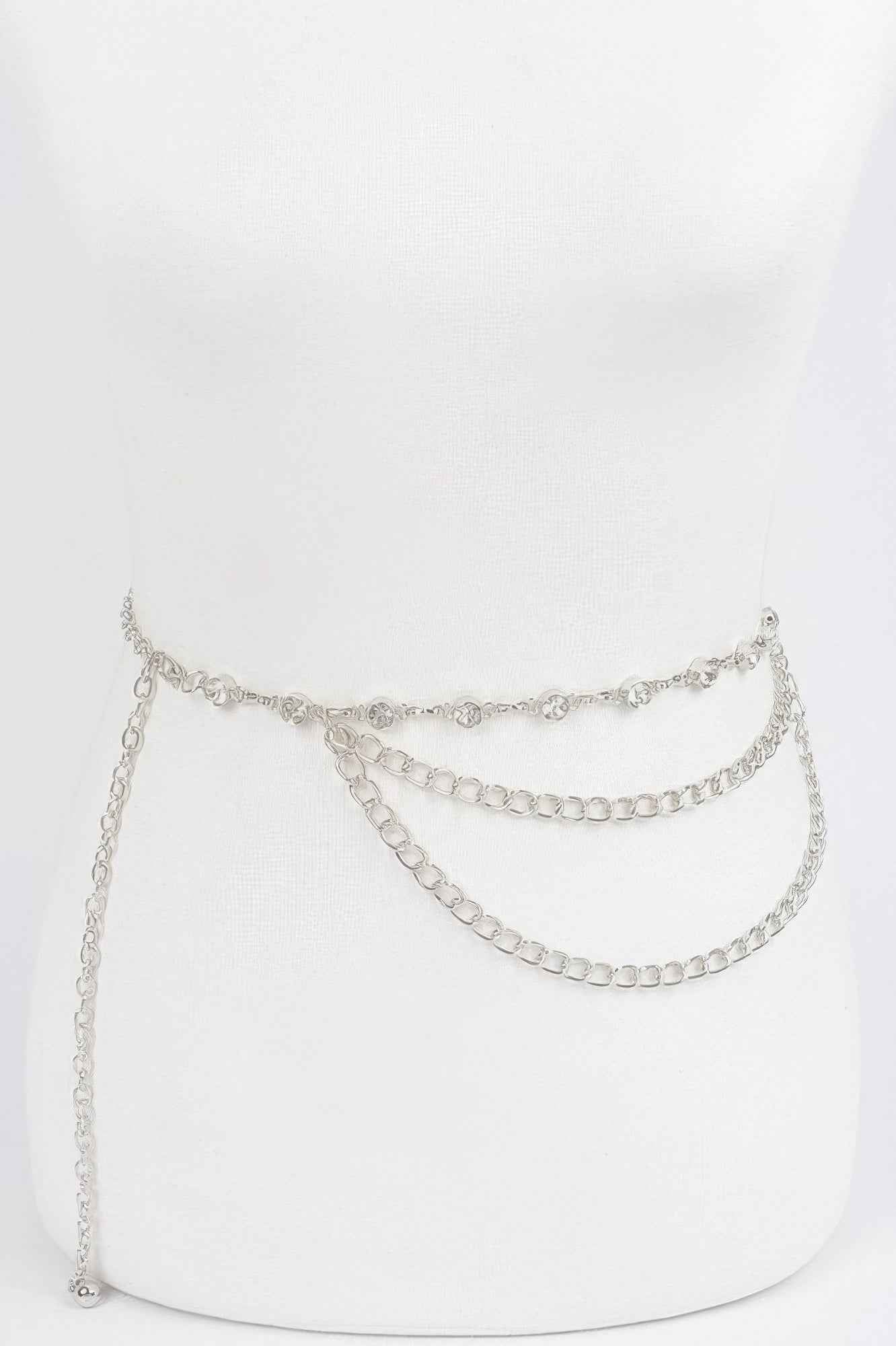 Stone Chain Layered Belt