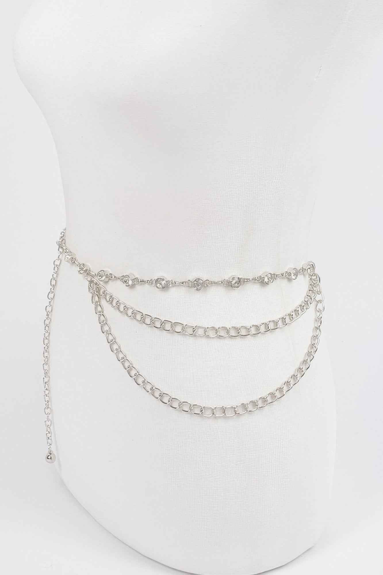Stone Chain Layered Belt