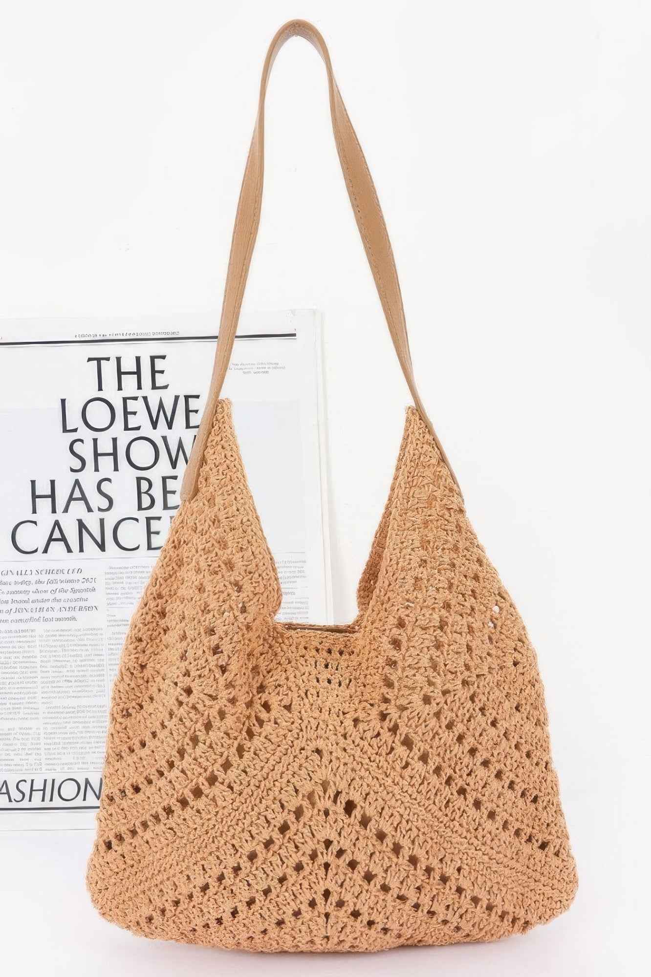 Crochet Shoulder Bag With Pouch
