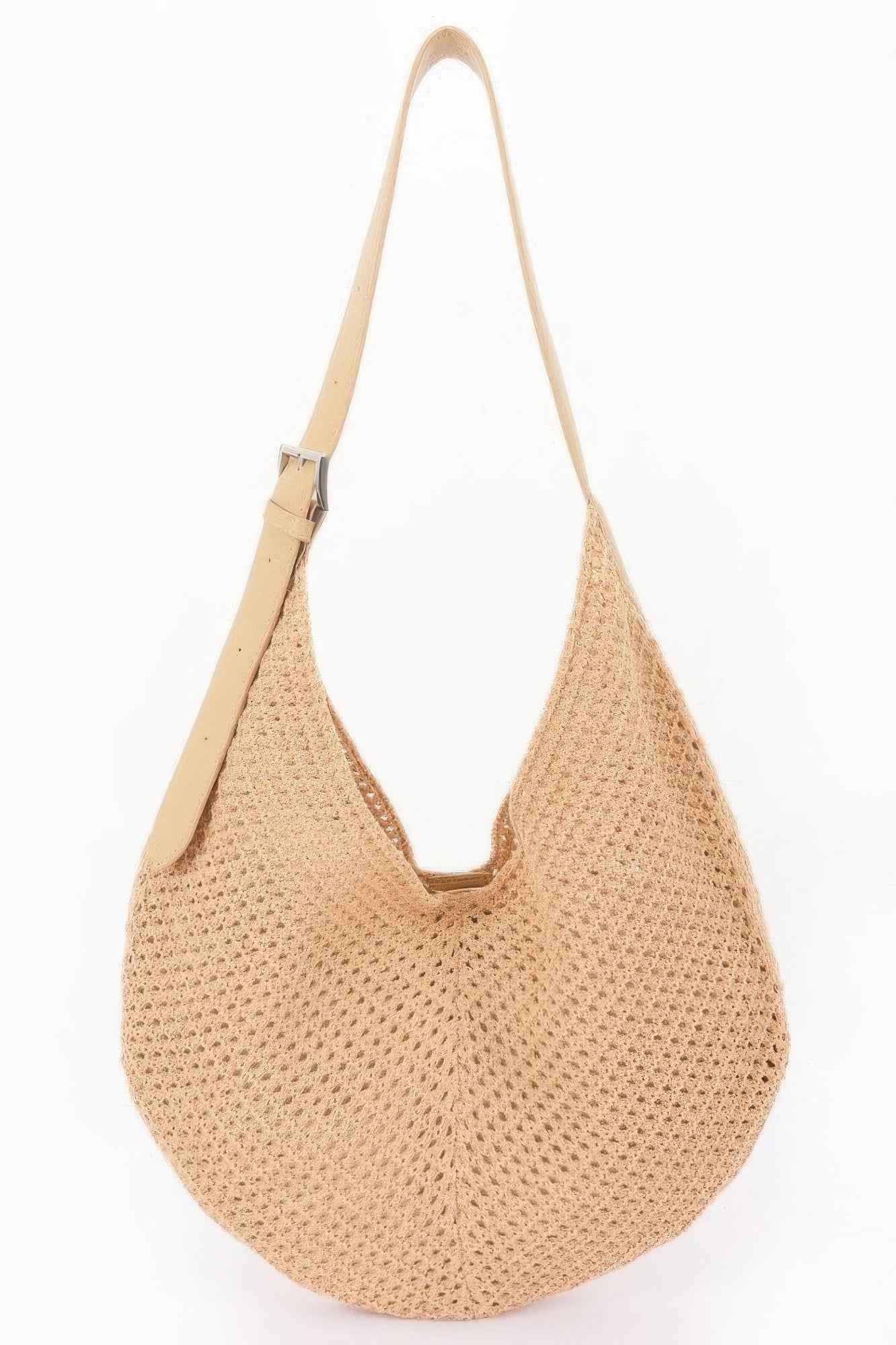 Mesh Crochet Shoulder With Pouch