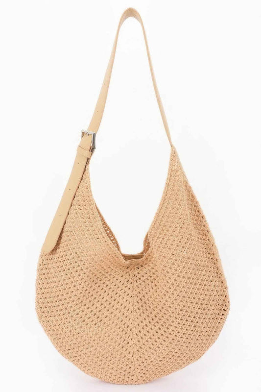 Mesh Crochet Shoulder With Pouch