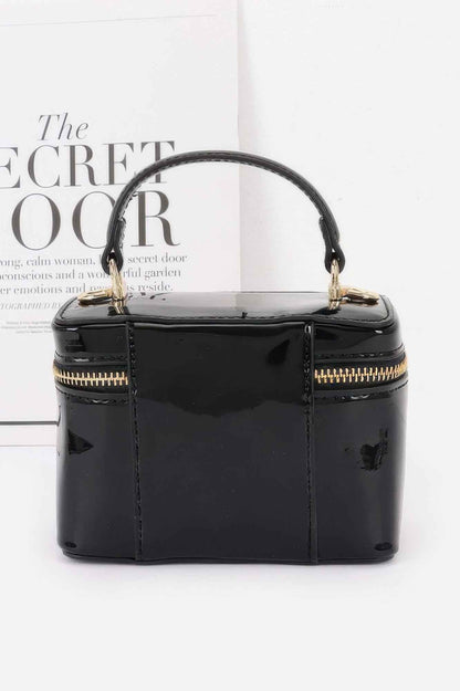 Patent Faux Leather Envelope Clutch