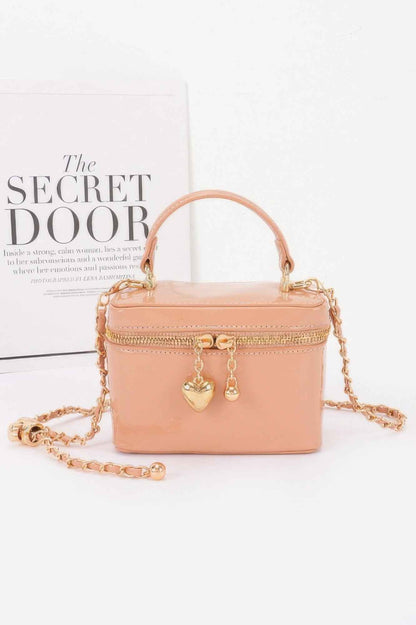 Patent Faux Leather Envelope Clutch