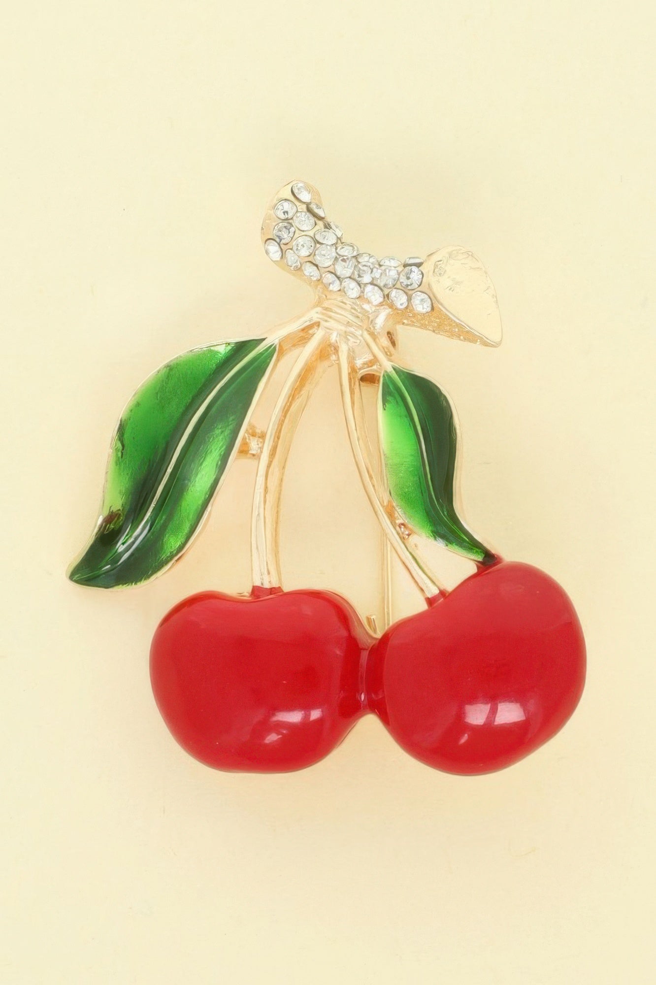 Cherry Resin Brooch Pin - It's a Girly Place