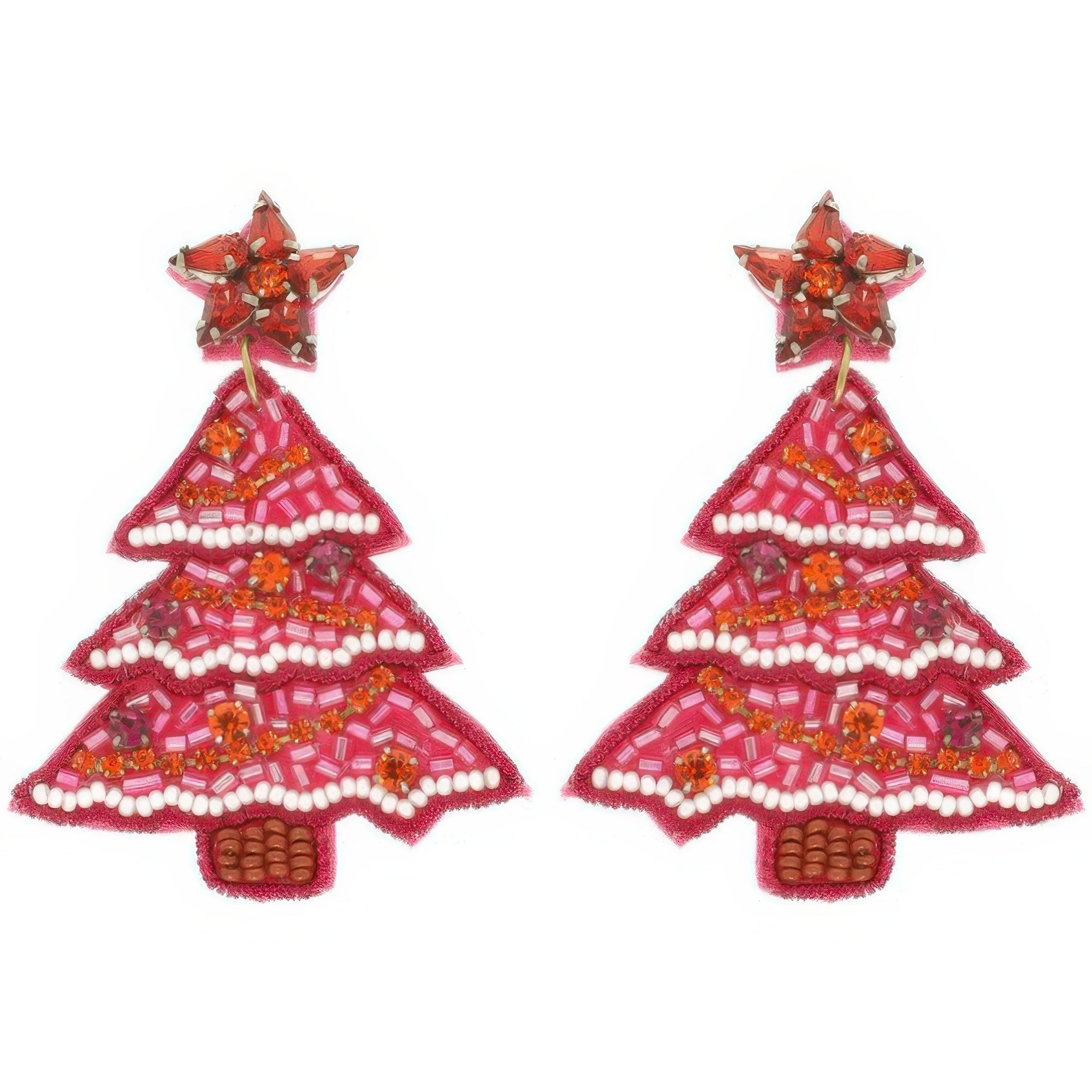 Christmas Tree Jeweled Post Earrings - It's a Girly Place
