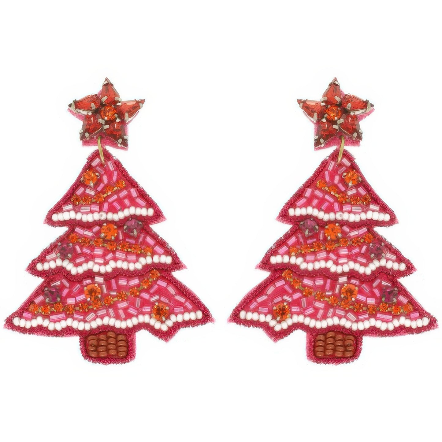 Christmas Tree Jeweled Post Earrings - It's a Girly Place