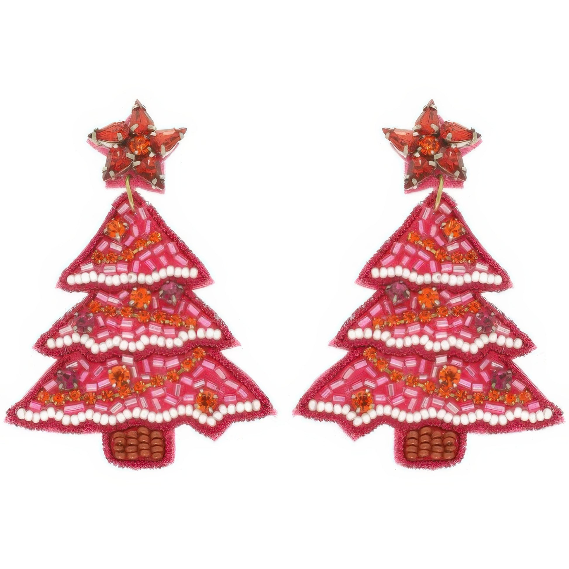 Christmas Tree Jeweled Post Earrings - It's a Girly Place