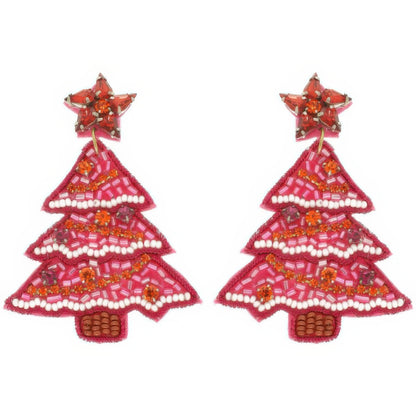 Christmas Tree Jeweled Post Earrings - It's a Girly Place
