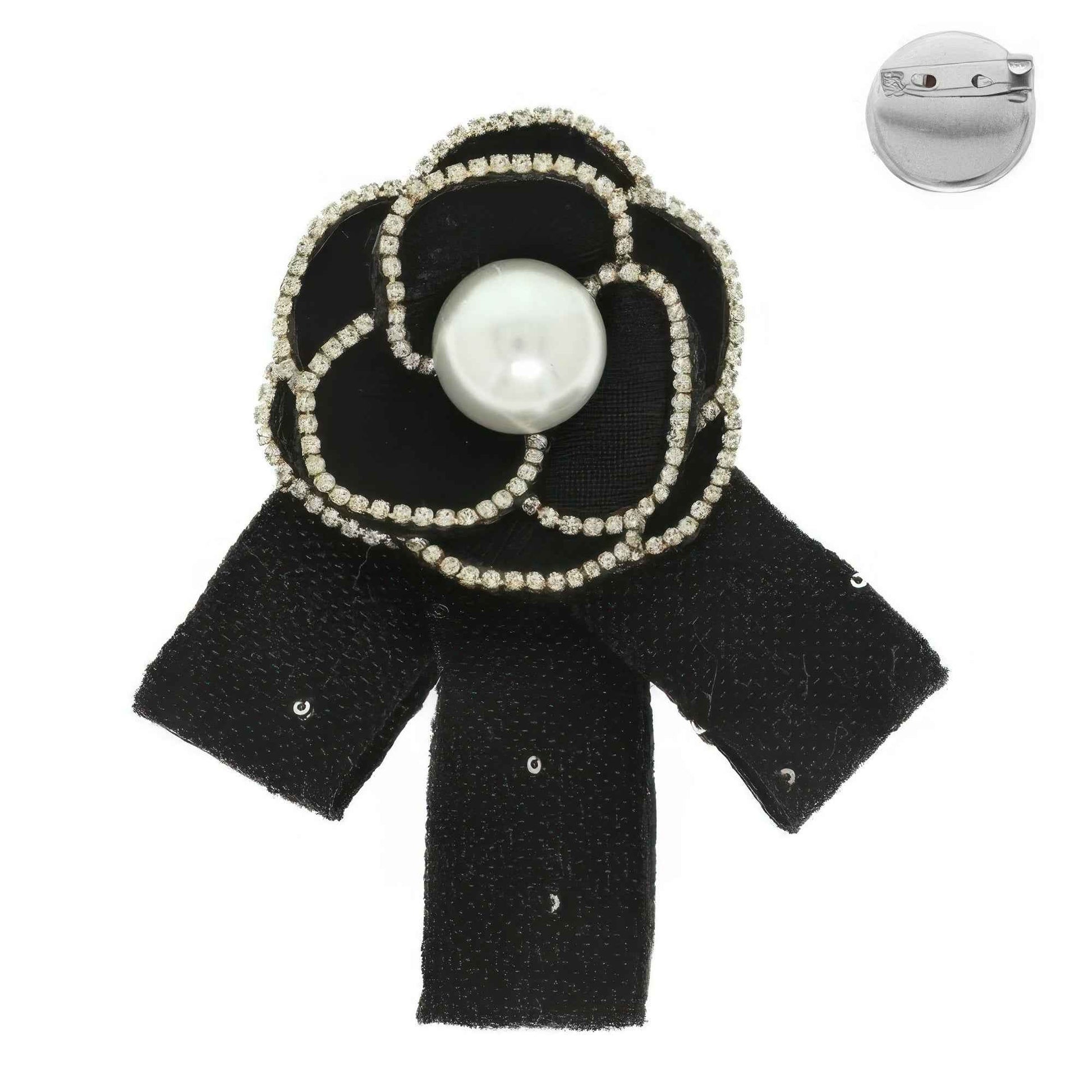 Flower Ribbon Brooch Pin