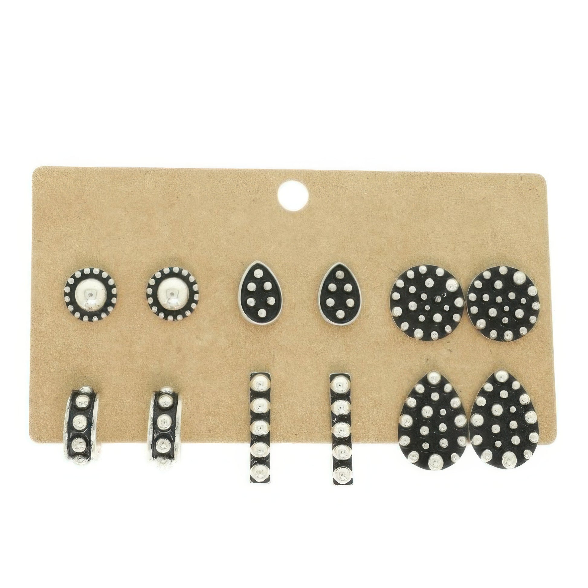 Western Theme Assorted 6 Pair Earring Set - It's a Girly Place