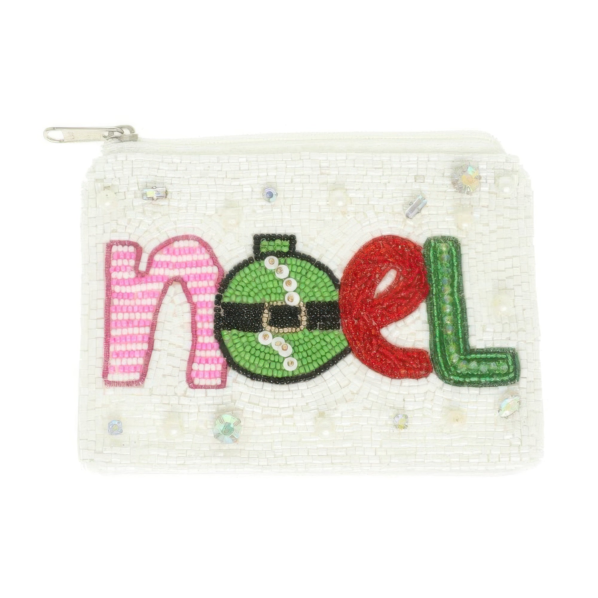 Christmas Noel Beaded Coin Bag - It's a Girly Place