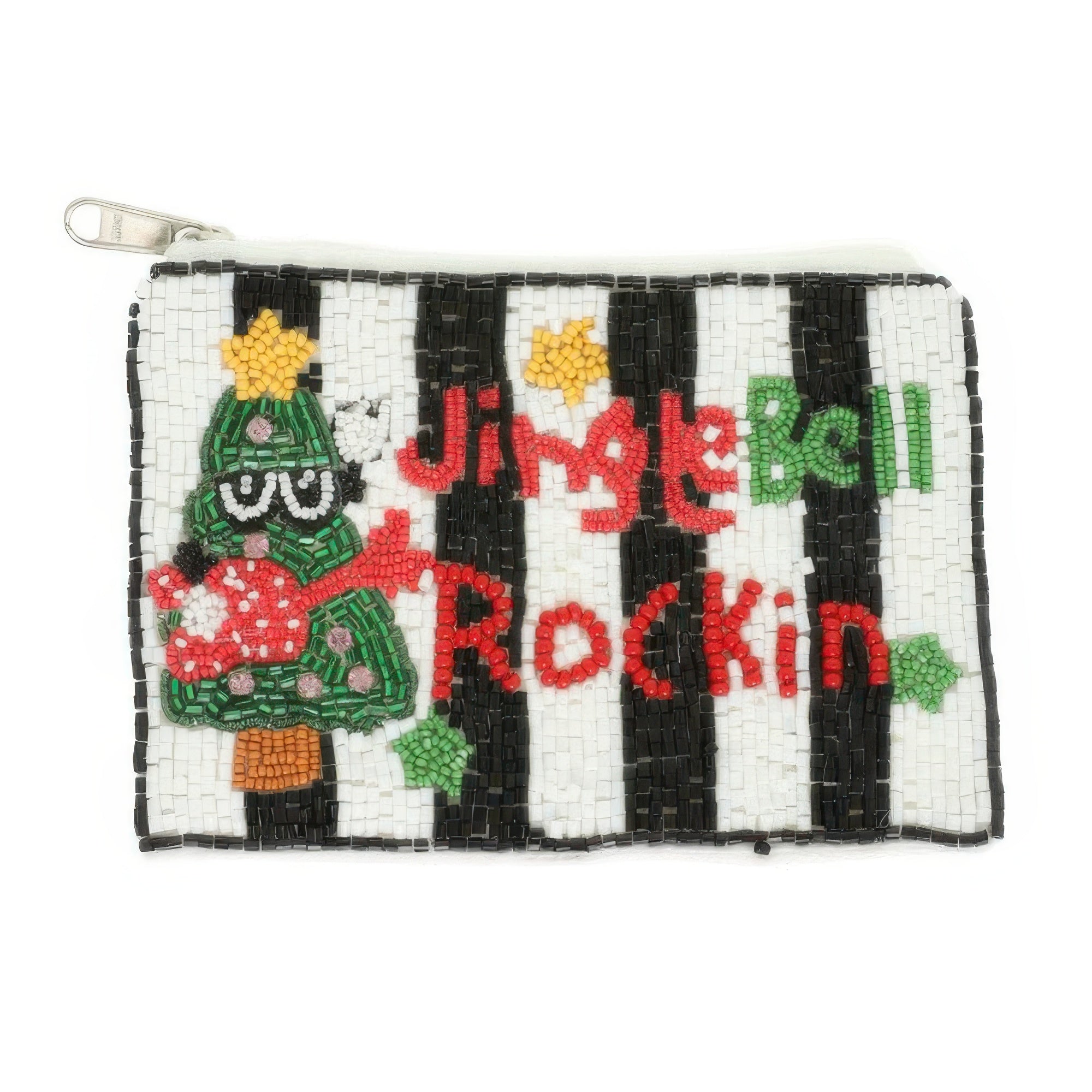 Christmas Jingle Bell Rockin Beaded Coin Bag - It's a Girly Place