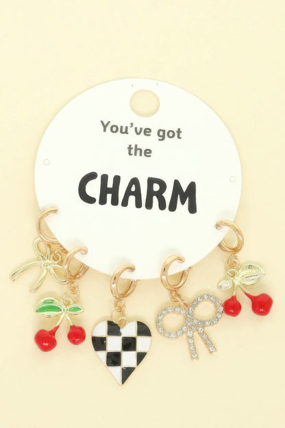 Happy Theme Assorted Charm Set - It's a Girly Place
