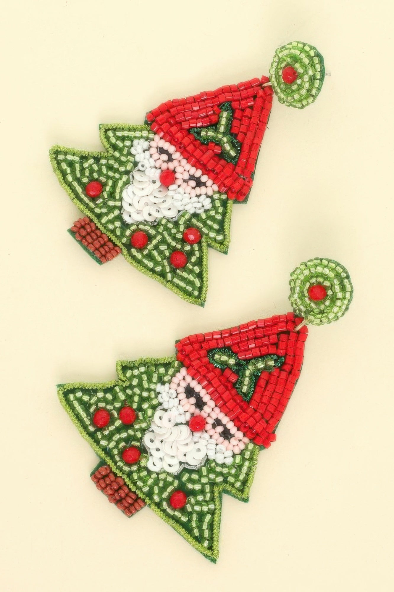 Christmas Santa Tree Post Earrings - It's a Girly Place