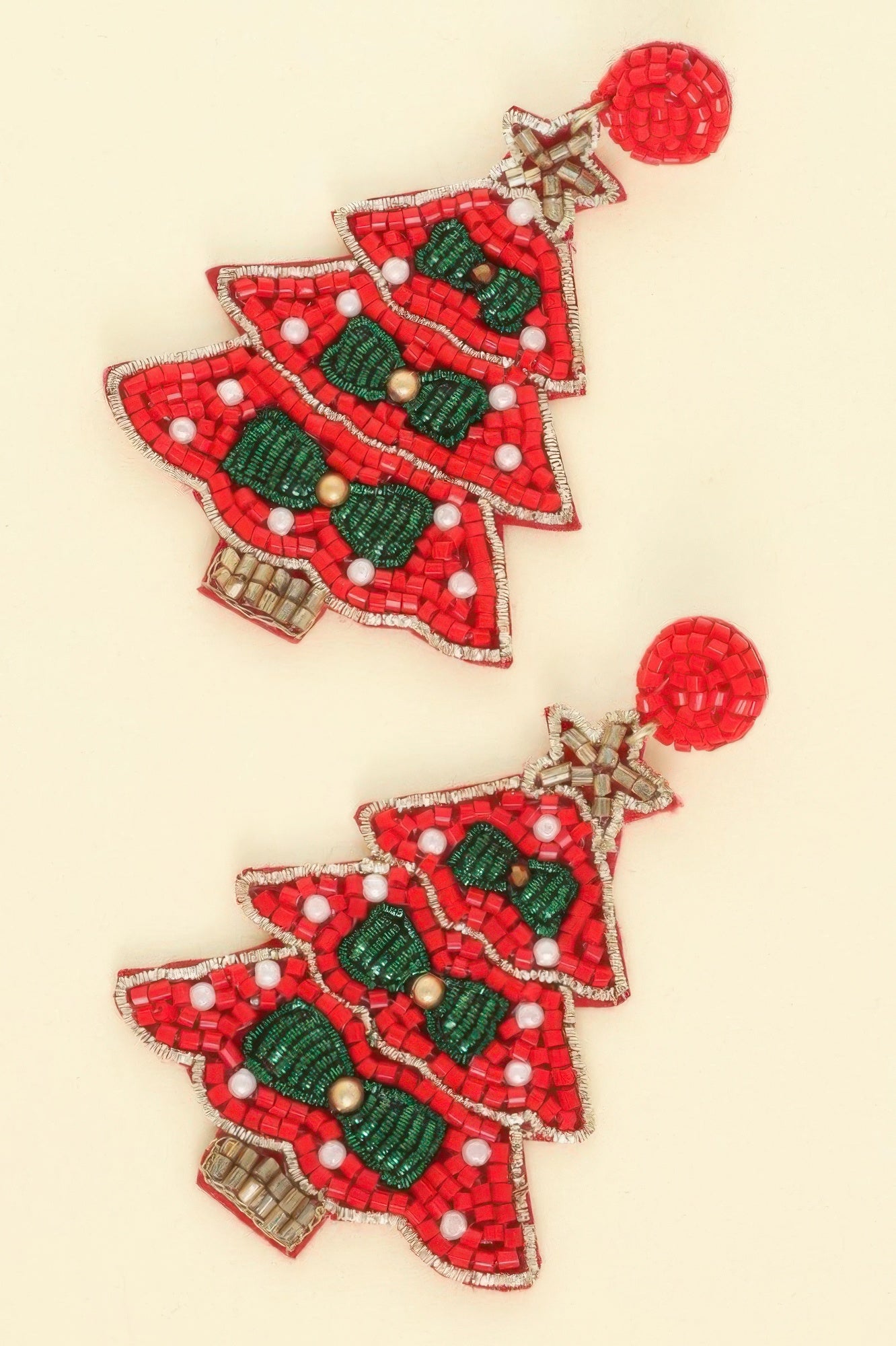 Jeweled Christmas Tree Post Earrings - It's a Girly Place