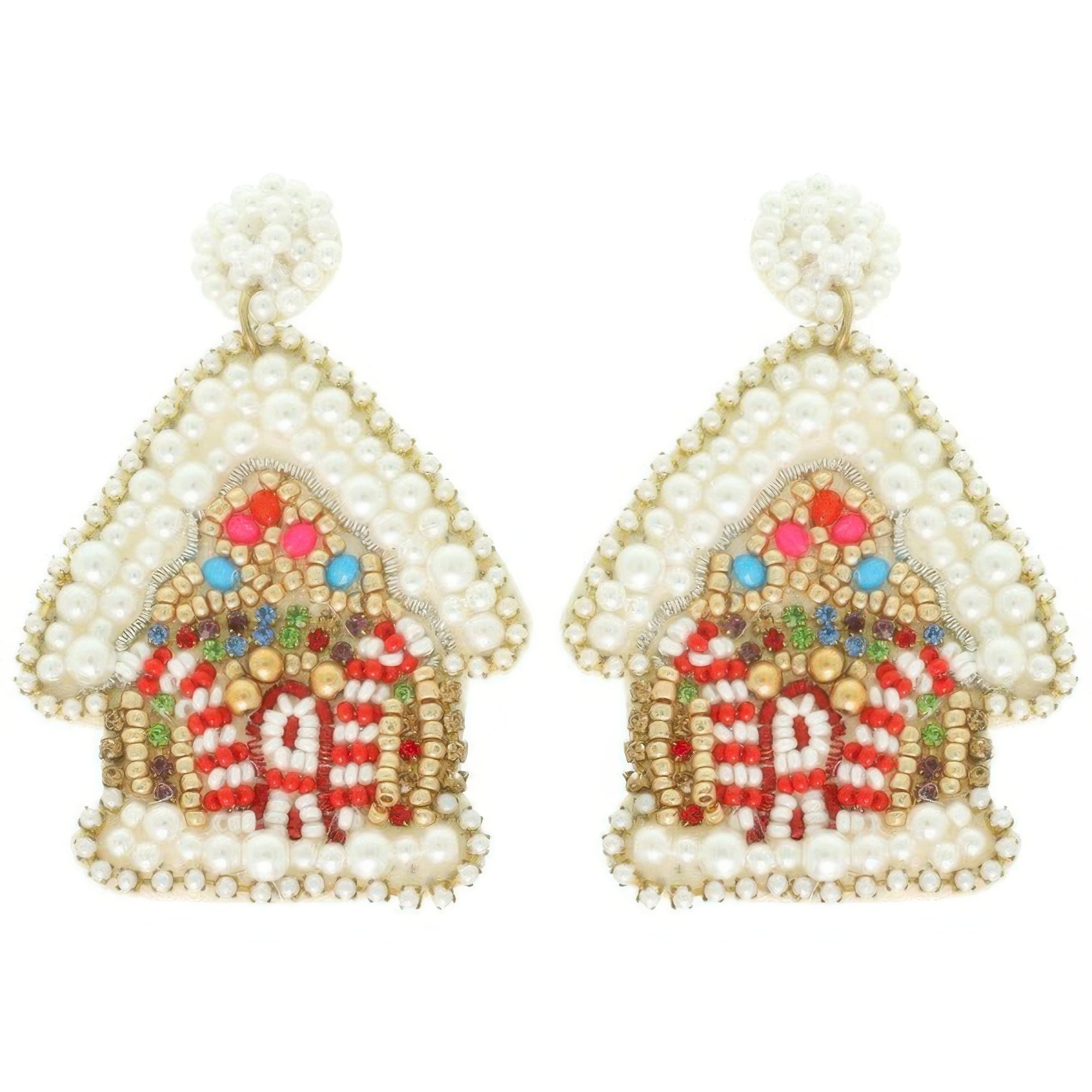 Christmas Gingerbread House Post Earrings - It's a Girly Place
