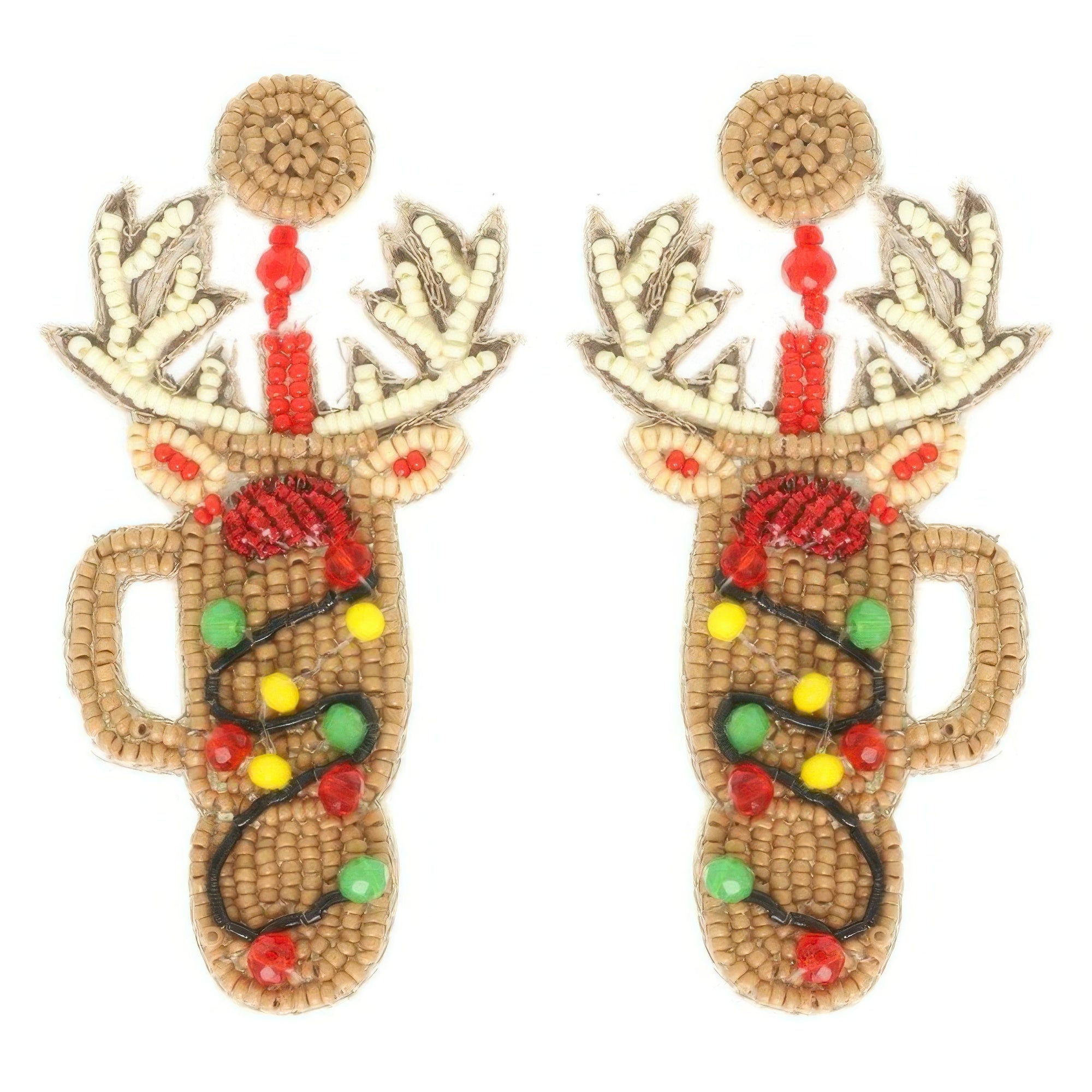 Christmas Rudolph's Cup Post Earrings - It's a Girly Place