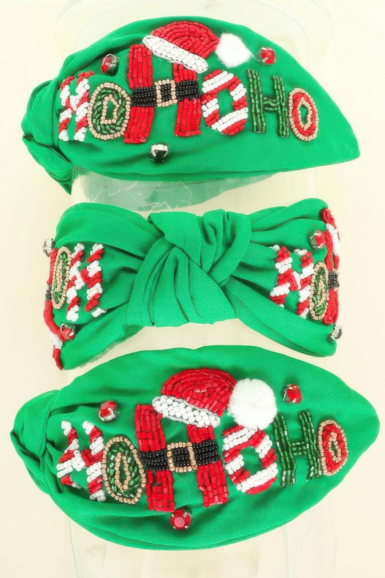 Christmas Hohoho Top Knot Headband - It's a Girly Place