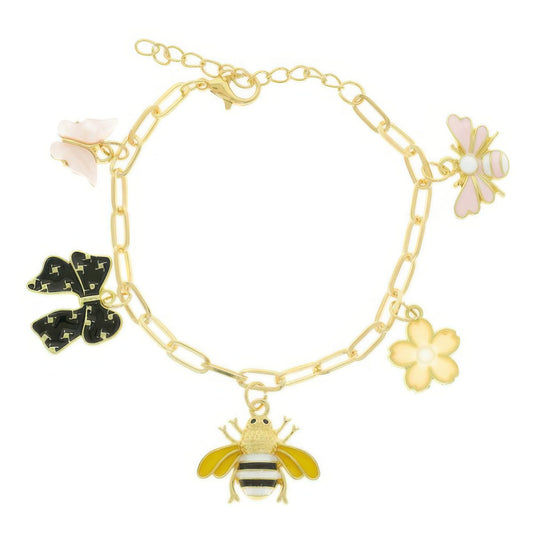 Spring Outing Theme Charm Bracelet - It's a Girly Place