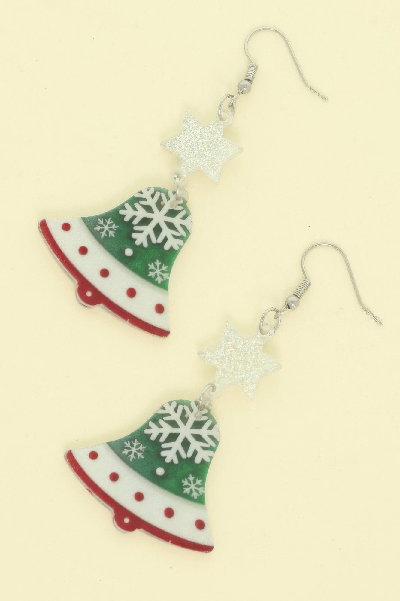 Christmas Bell Acrylic Dangle Earrings - It's a Girly Place