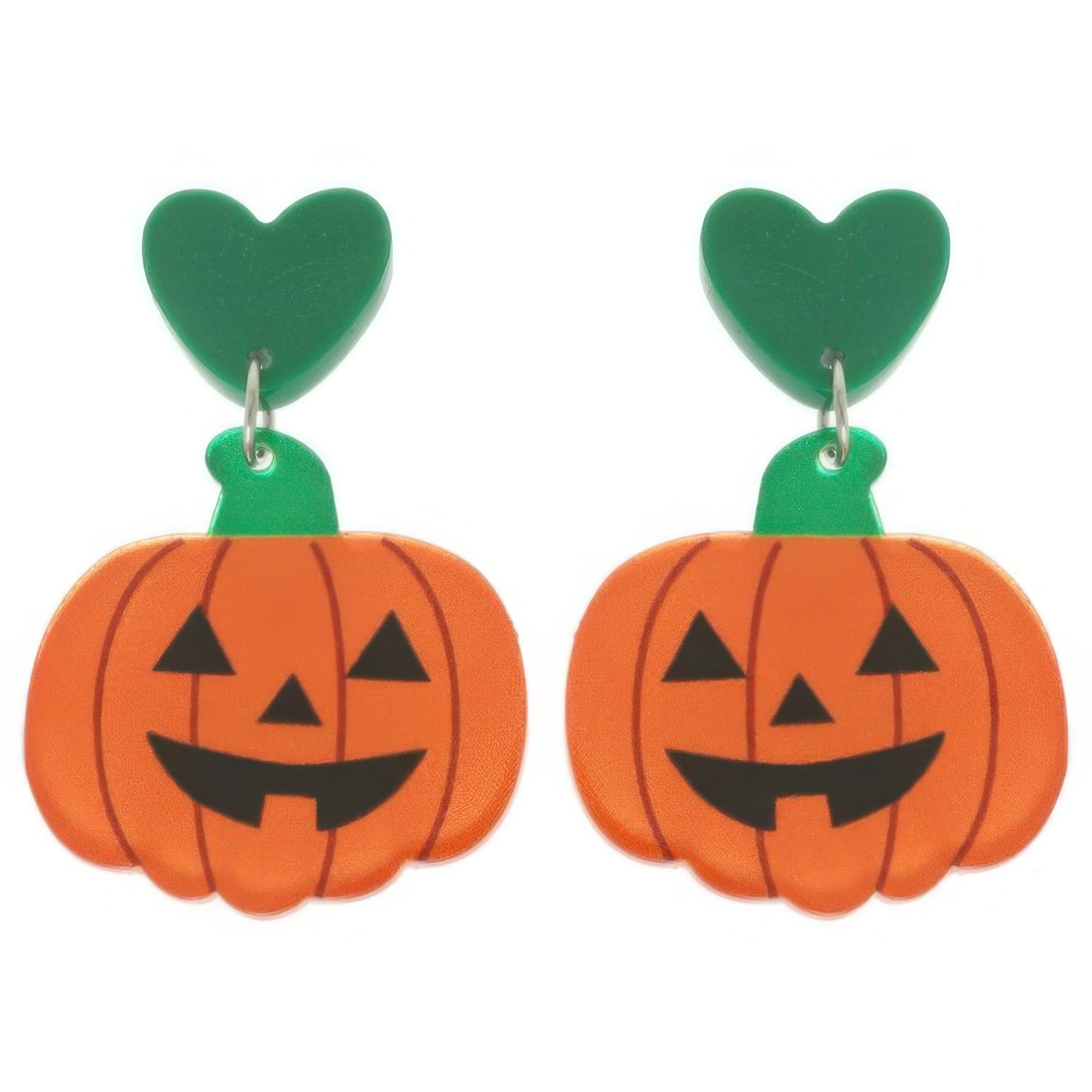 Halloween Jack O Lantern Stud Earrings - It's a Girly Place