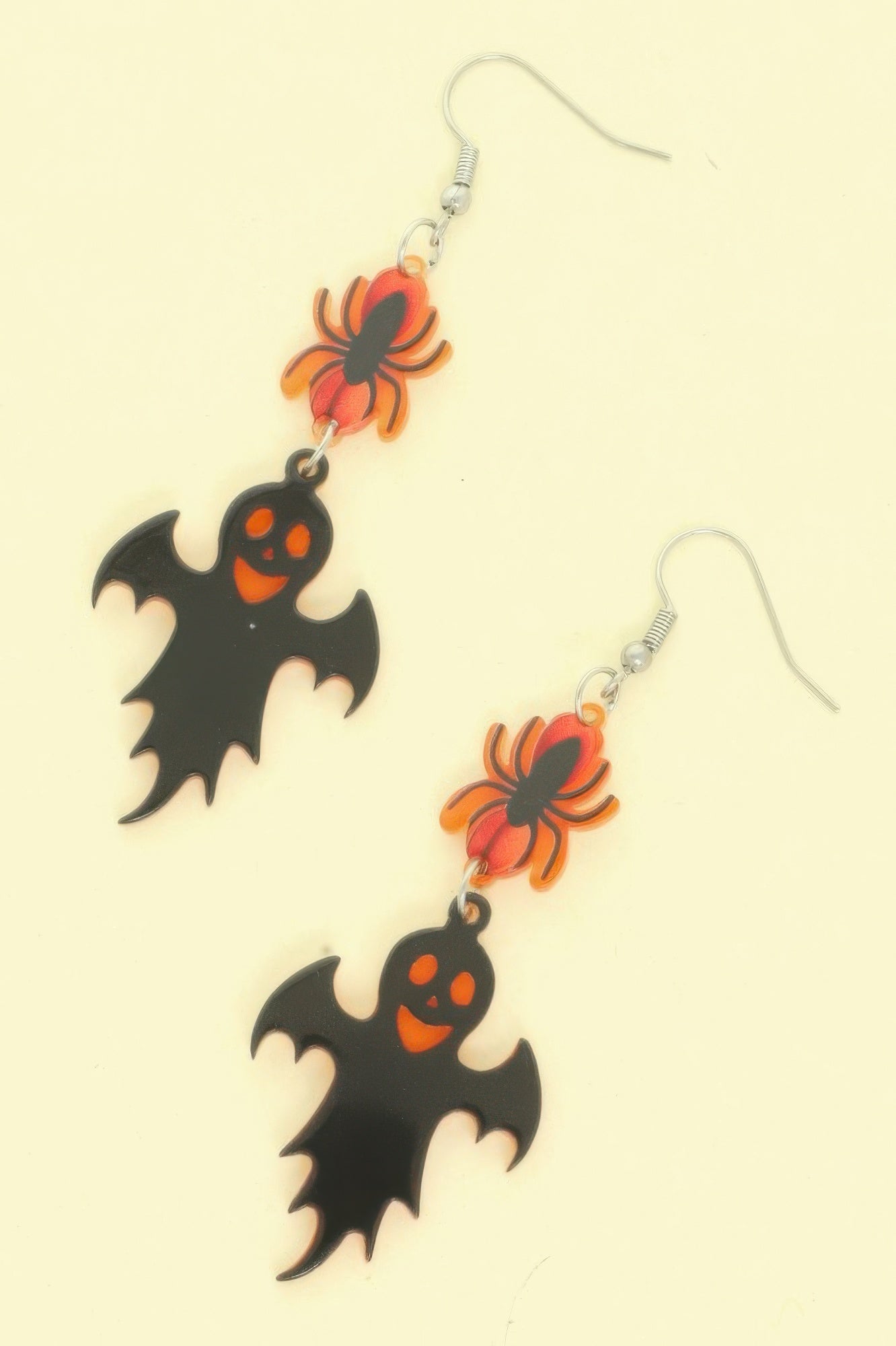 Halloween Spider And Ghost Acrylic Dangle Earrings - It's a Girly Place