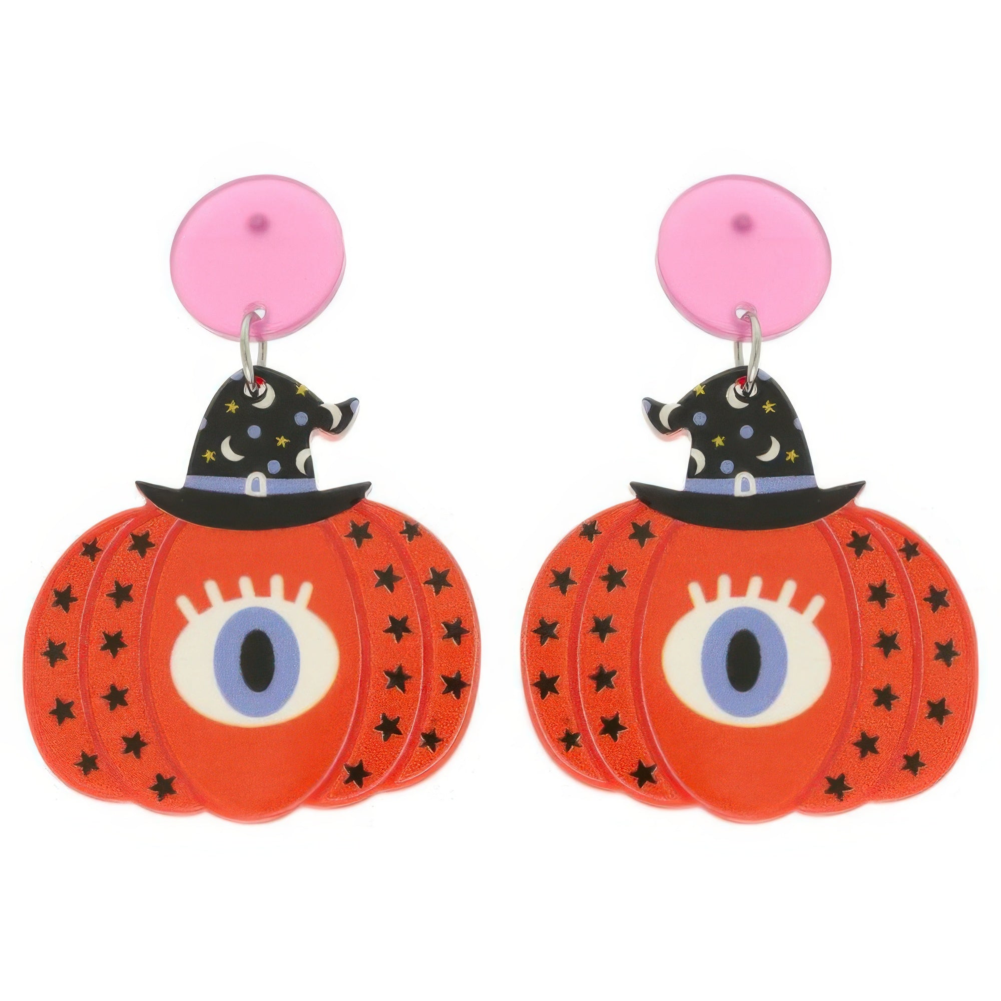 Halloween Bewitched Pumpkin Earrings - It's a Girly Place