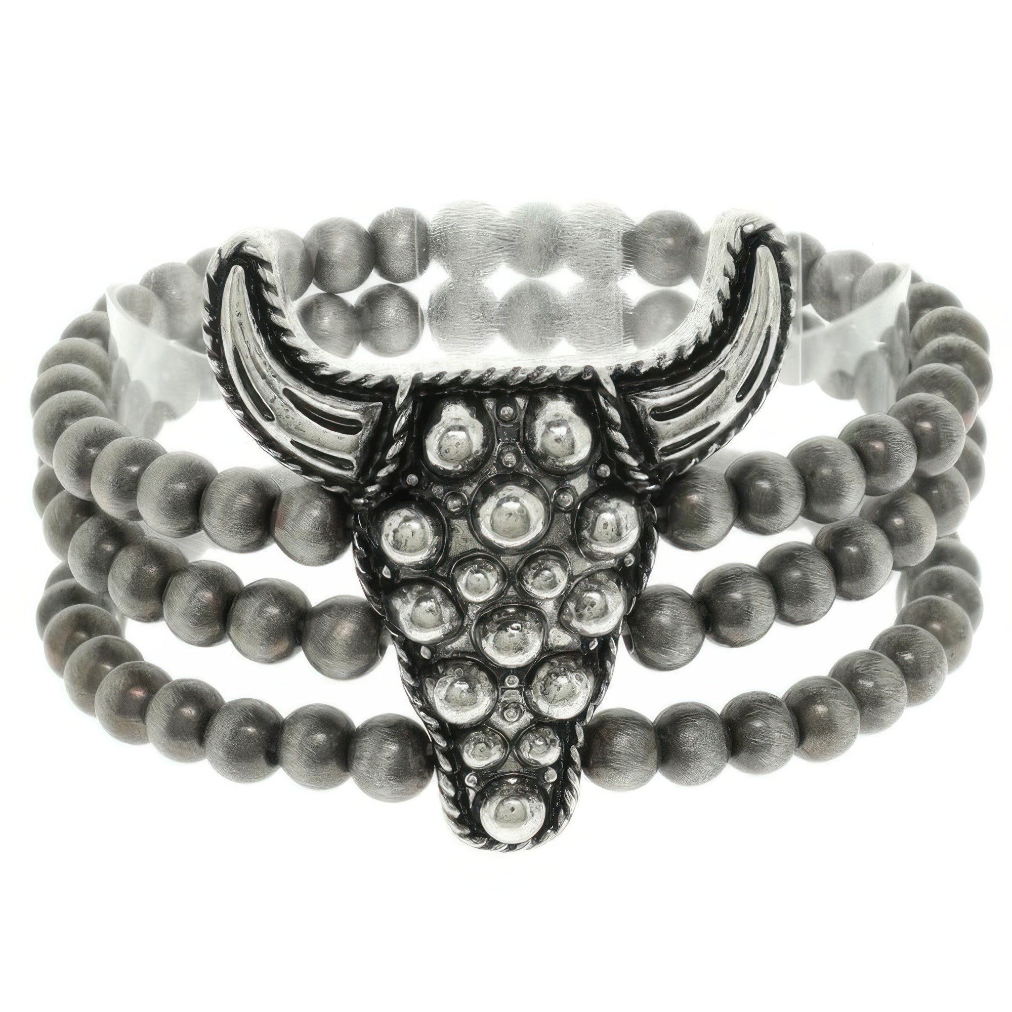 Western Bubble Steerhead Bead Bracelet - It's a Girly Place