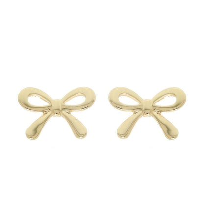 Short Tail Bow Ribbon Post Earrings - It's a Girly Place