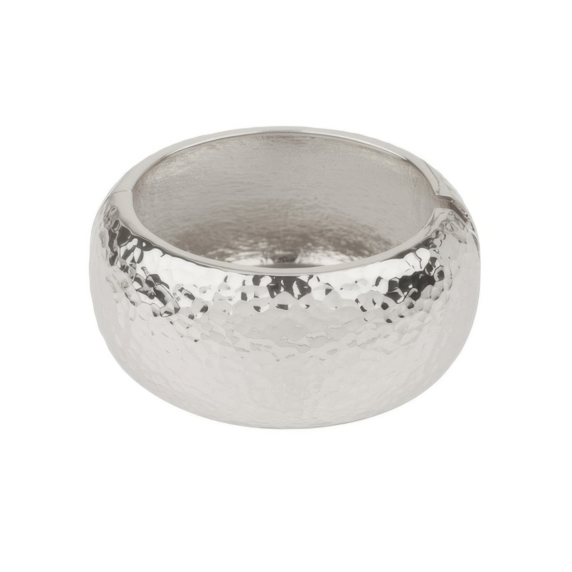 Hammered Finish Bangle Bracelet - It's a Girly Place