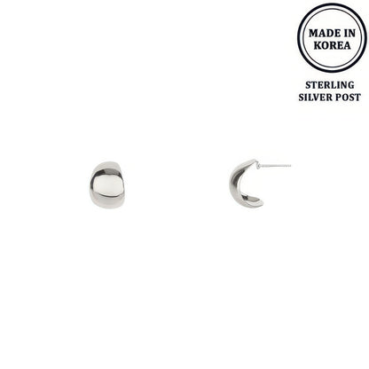 Flash-plated Huggie Hoop Earrings - It's a Girly Place