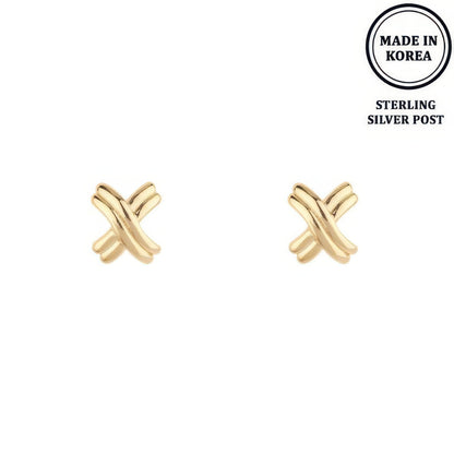 Flash-plated Signature X Earrings - It's a Girly Place