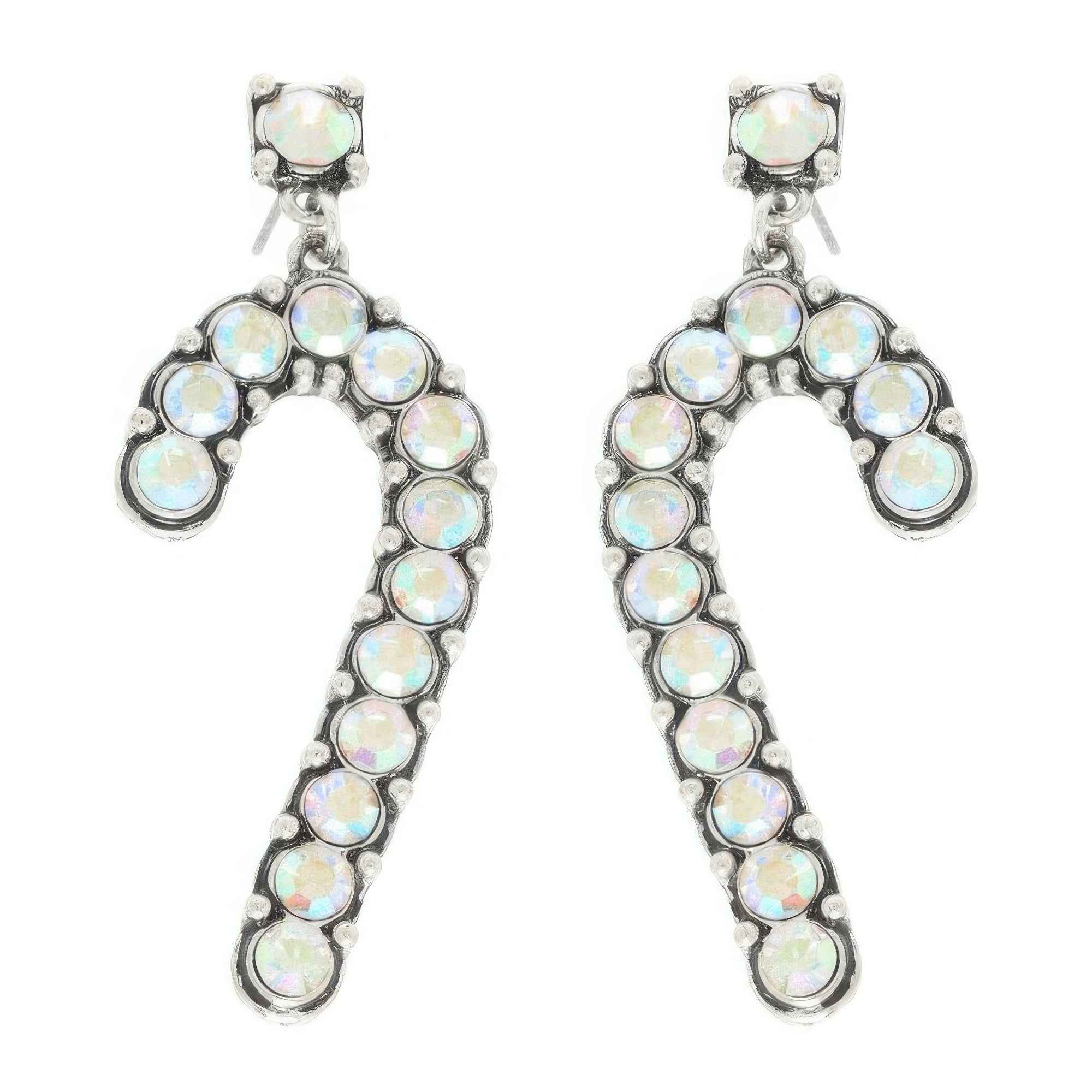 Western Christmas Candy Cane Post Earrings