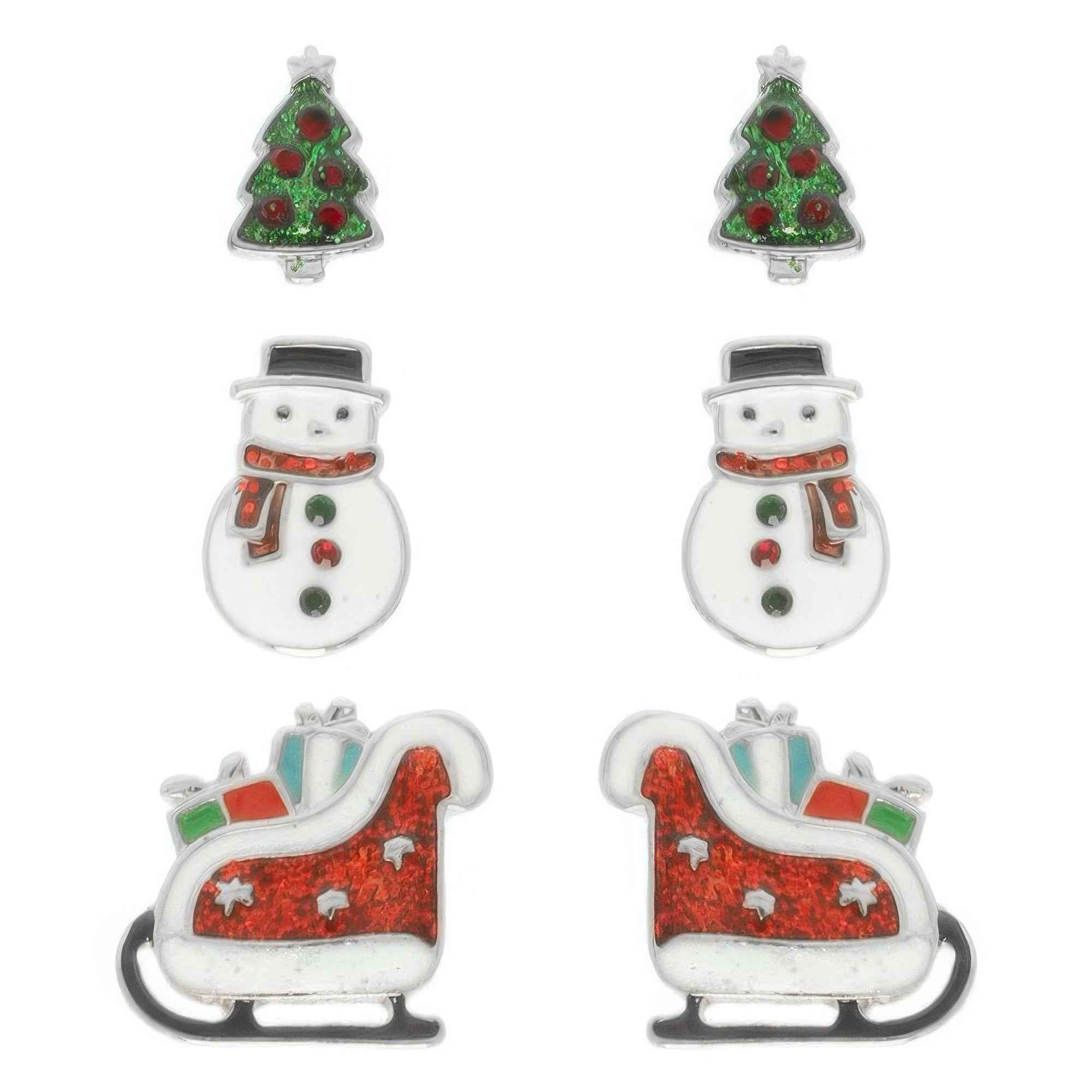 Christmas Theme Assorted Multi Pair Earring Set