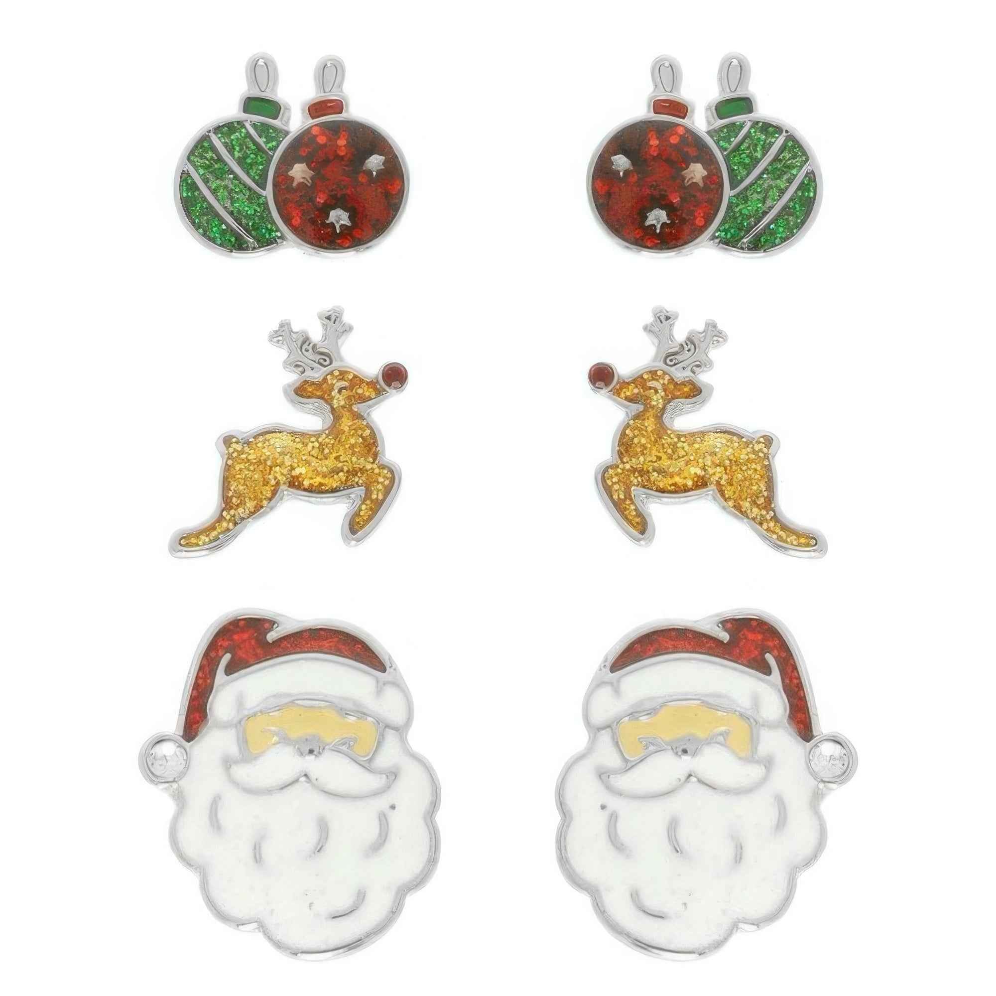 Christmas Theme Assorted Multi Pair Earring Set