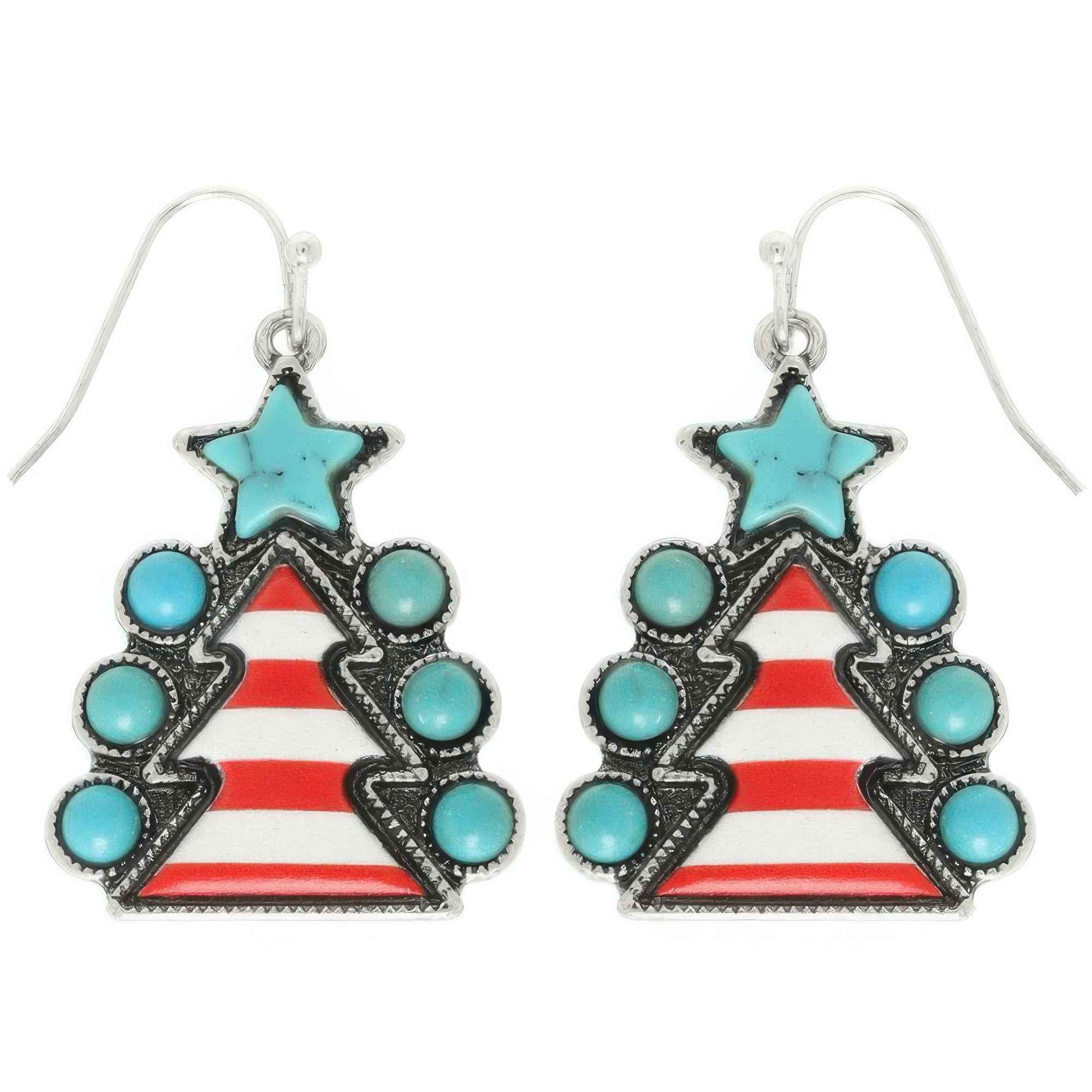 Western Christmas Tree Post Earrings