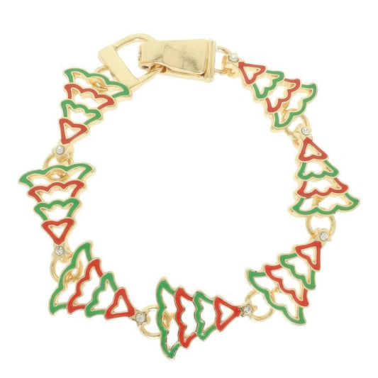 Holiday Christmas Tree Magnetic Bracelet